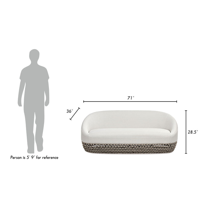 Willow - Upholstered Patio Deep Seating Sofa - R&R Furniture Gallery (Fountain Valley, CA)