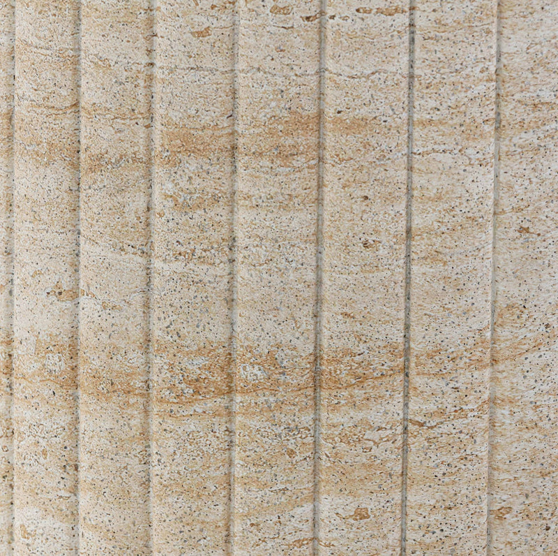 Blossom - Indoor / Outdoor Round Dining Table - Washed Travertine - R&R Furniture Gallery (Fountain Valley, CA)
