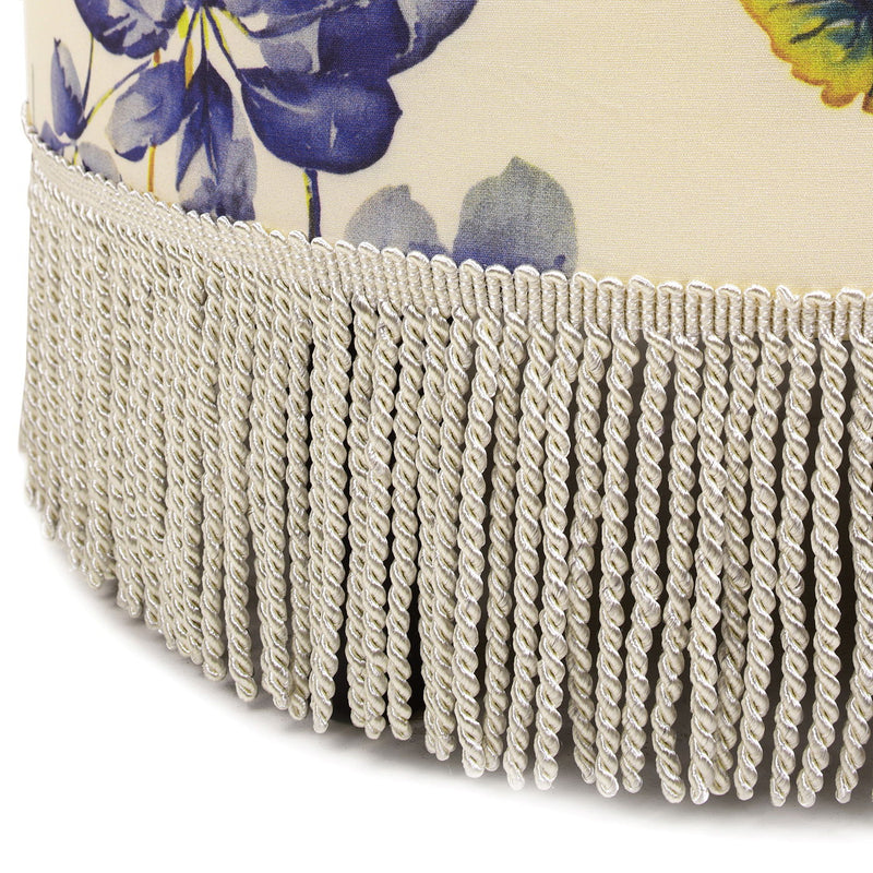 Yolanda - Round Upholstered Accent Ottoman - R&R Furniture Gallery (Fountain Valley, CA)