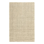 Classic Home herringbone jute rug with woven pattern, natural earthy tones, ideal for adding texture to living spaces.