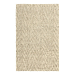 Classic Home herringbone jute rug with woven pattern, natural earthy tones, ideal for adding texture to living spaces.