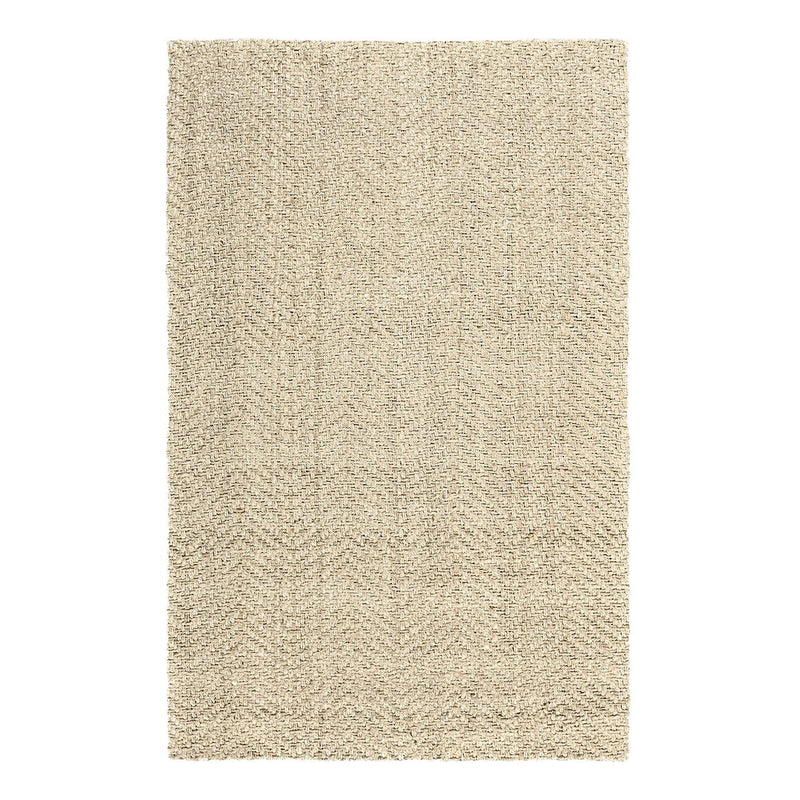 Classic Home herringbone jute rug with woven pattern, natural earthy tones, ideal for adding texture to living spaces.