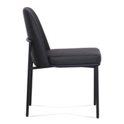 Set of two Sydney dining chairs by TOV Furniture, modern upholstered chairs with wooden legs for stylish dining room seating.