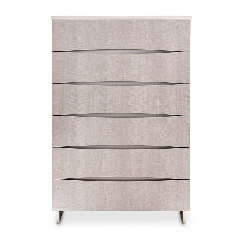 Marin - 6-Drawer Chest - Beige - R&R Furniture Gallery (Fountain Valley, CA)
