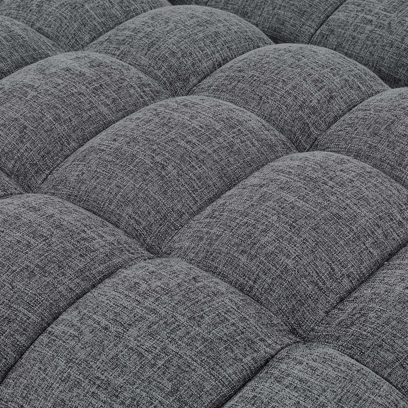 Sienna - Tufted Convertible Sleeper Sofa With Chaise - Gray - R&R Furniture Gallery (Fountain Valley, CA)