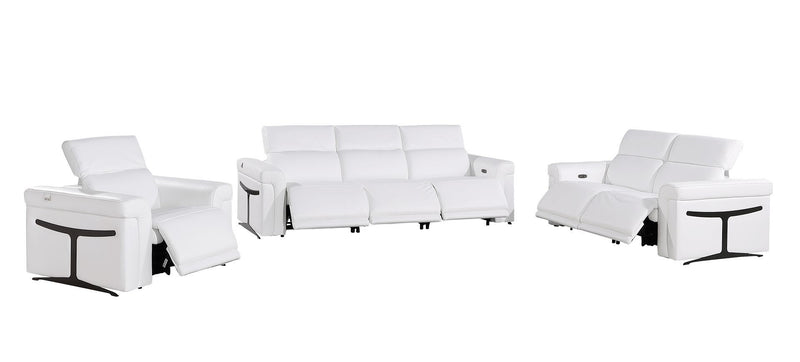 1126 - 6-Piece Modular Power Reclining Sofa, Loveseat & Chair Set In With 6 Power Recliners & Power Headrests