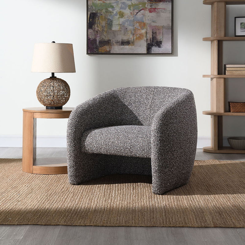 Livia - Accent Chair - Brown & Gray Tweed - R&R Furniture Gallery (Fountain Valley, CA)