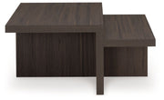 Zendex - Occasional Table Set (Set of 2) - Brown - R&R Furniture Gallery (Fountain Valley, CA)