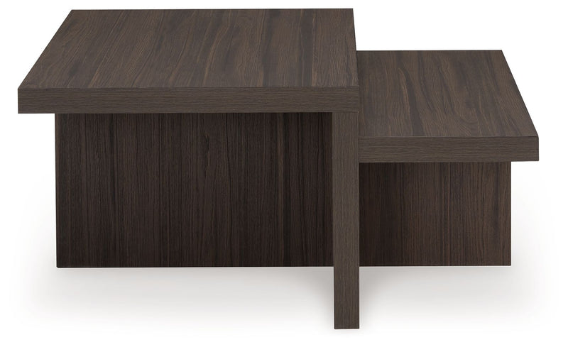Zendex - Occasional Table Set (Set of 2) - Brown - R&R Furniture Gallery (Fountain Valley, CA)