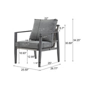 Modern Lounge Chair With Rope Accents And Cushions - R&R Furniture Gallery (Fountain Valley, CA)