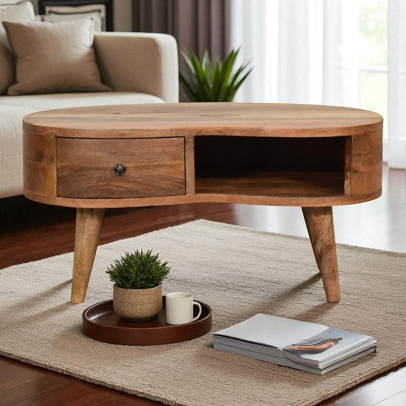 Wave Coffee Table With 1 Drawer - R&R Furniture Gallery (Fountain Valley, CA)