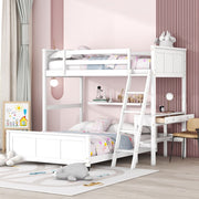 Full Over Full Bunk Bed With Desk - R&R Furniture Gallery (Fountain Valley, CA)