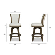 Henry - Armless Swivel Counter Height Bar Stool - R&R Furniture Gallery (Fountain Valley, CA)