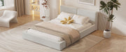 Upholstered Platform Bed, Grounded Bed With Solid Frame - R&R Furniture Gallery (Fountain Valley, CA)