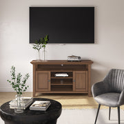 Amherst - TV Media Stand - Rustic Natural Aged Brown - R&R Furniture Gallery (Fountain Valley, CA)