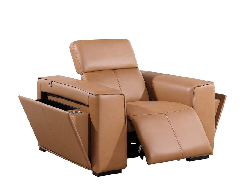 1224 - 6-Piece Modular Power Reclining Sofa, Loveseat & Chair Set In With 6 Power Recliners & Power Headrests