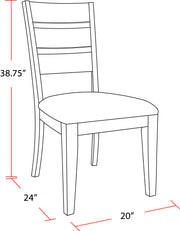 Cedar Fork - Dining Dining Chair (Set of 2) - Smoked Arabica - R&R Furniture Gallery (Fountain Valley, CA)