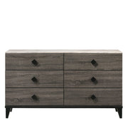 Avantika - Dresser - Faux Marble Top & Rustic Gray Oak - R&R Furniture Gallery (Fountain Valley, CA)