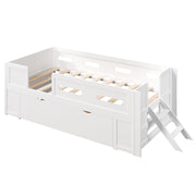 Platform Bed With Guardrail And Drawer - R&R Furniture Gallery (Fountain Valley, CA)