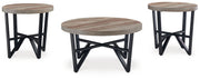 Deanlee - Occasional Table Set (Set of 3) - Grayish Brown / Black - R&R Furniture Gallery (Fountain Valley, CA)