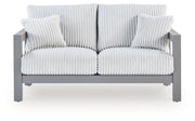 Hurley Park - Loveseat With Cushion - Gray - R&R Furniture Gallery (Fountain Valley, CA)