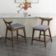 Hester - Upholstered, Square Bar Chair (Set of 2) - R&R Furniture Gallery (Fountain Valley, CA)