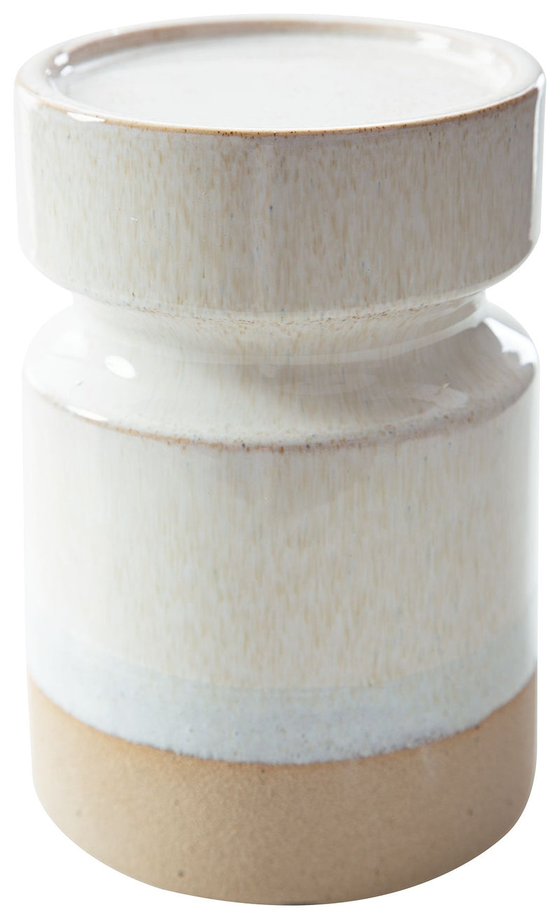 Hurston - Candle Holder Set (Set of 3) - Ivory / Brown - R&R Furniture Gallery (Fountain Valley, CA)