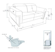 990 - Power Reclining Loveseat With Power Headrest - R&R Furniture Gallery (Fountain Valley, CA)
