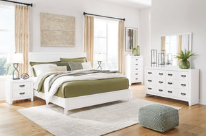 Binterglen - King Panel Bed - White