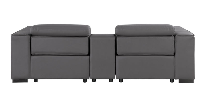 1208 - Dual Power Reclining Console Loveseat