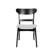 Mid Century Dining Chairs With Cushioned Seats And Wood Frame (Set of 2) - R&R Furniture Gallery (Fountain Valley, CA)