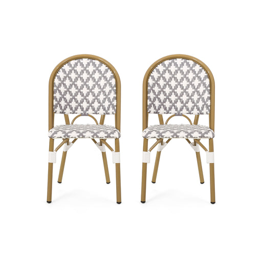 Chic French Bistro Chair With Durable Rattan And Aluminum Frame - R&R Furniture Gallery (Fountain Valley, CA)