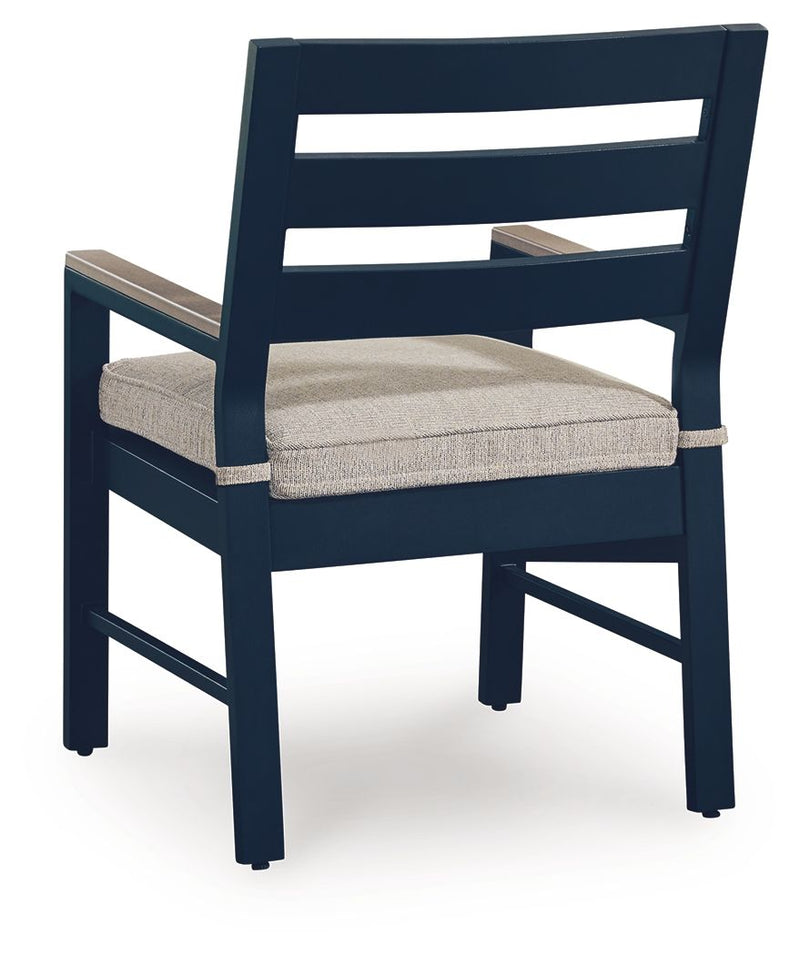 East Beach - Arm Chair With Cushion (Set of 2) - Blue - R&R Furniture Gallery (Fountain Valley, CA)