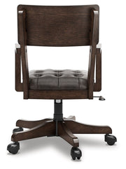 Breckington - Home Office Desk Chair - Dark Brown - R&R Furniture Gallery (Fountain Valley, CA)