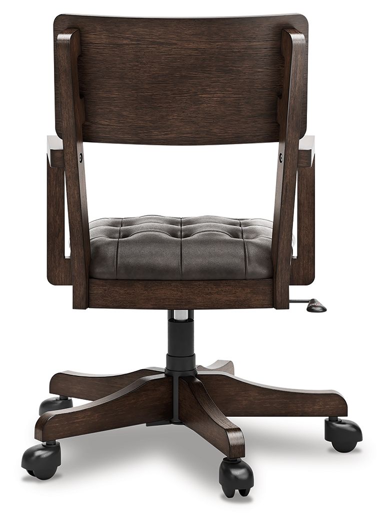 Breckington - Home Office Desk Chair - Dark Brown - R&R Furniture Gallery (Fountain Valley, CA)