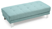 Upholstered contemporary ottoman from Glory Furniture, perfect for living room decor with plush fabric and modern design.