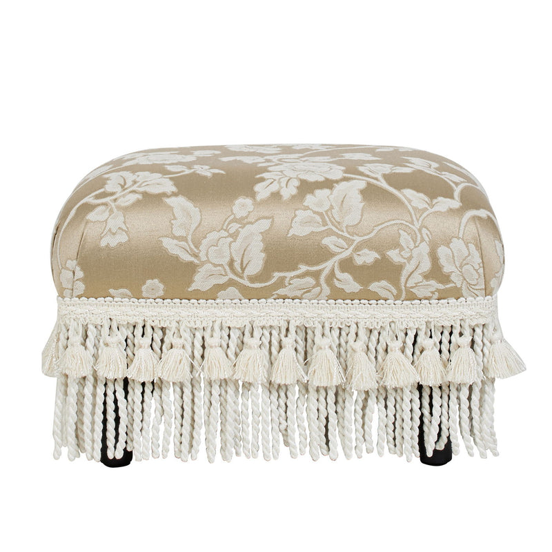Fiona - Handcrafted Accent Footstool Ottoman - R&R Furniture Gallery (Fountain Valley, CA)