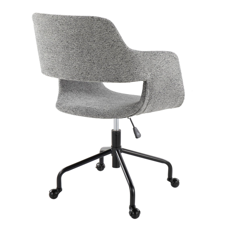 Lumi Source Margarite contemporary adjustable office desk chair with a modern design and cushioned seat on a five-star base.