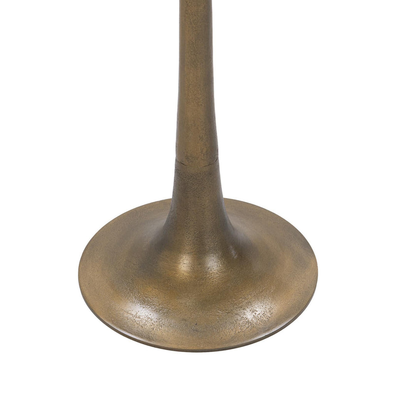 Fabiana - Round Accent Table - Brass - R&R Furniture Gallery (Fountain Valley, CA)