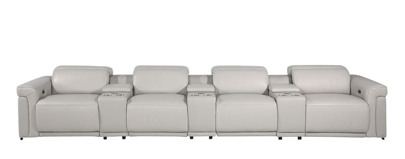 1126 - 7-Piece Modular Power Reclining Sofa In With 4 Power Recliners & Power Headrests