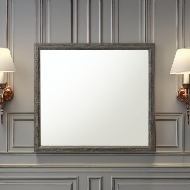 Valdemar - Mirror - Weathered Gray - R&R Furniture Gallery (Fountain Valley, CA)