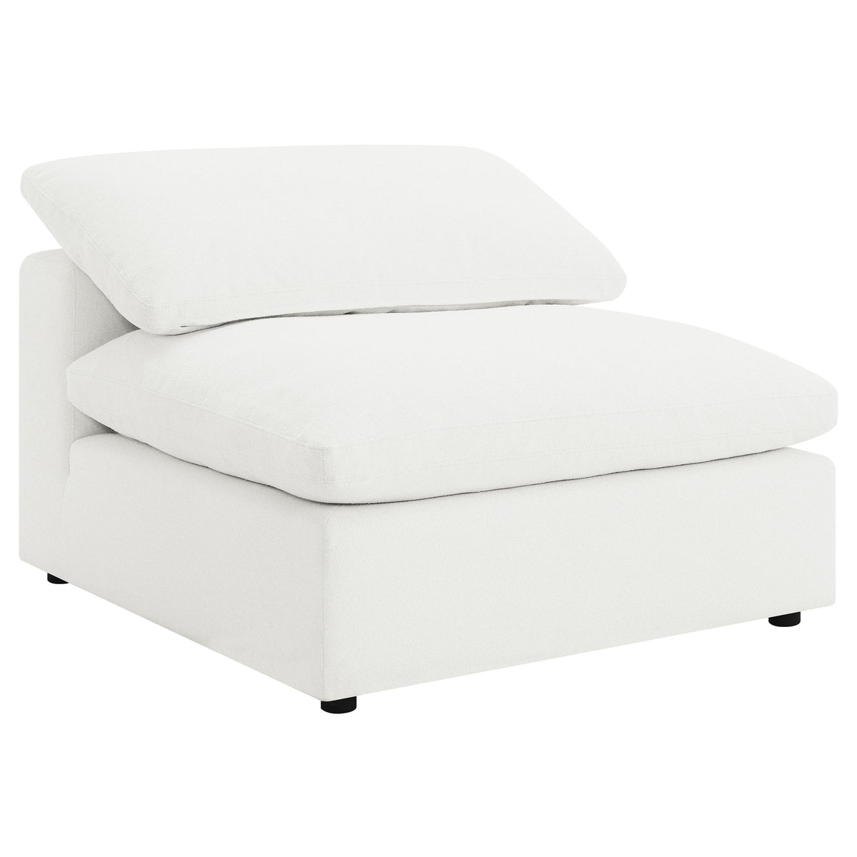 Segoura - 6 Piece Upholstered Modular Sectional With Ottoman - Ivory