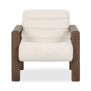 Dahlia - Accent Chair - Ivory Fleece - R&R Furniture Gallery (Fountain Valley, CA)