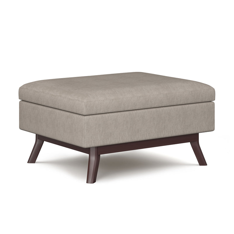 Owen - Upholstered Rectangular Storage Ottoman - R&R Furniture Gallery (Fountain Valley, CA)
