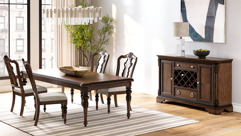 Traditional Server - Mahogany - R&R Furniture Gallery (Fountain Valley, CA)
