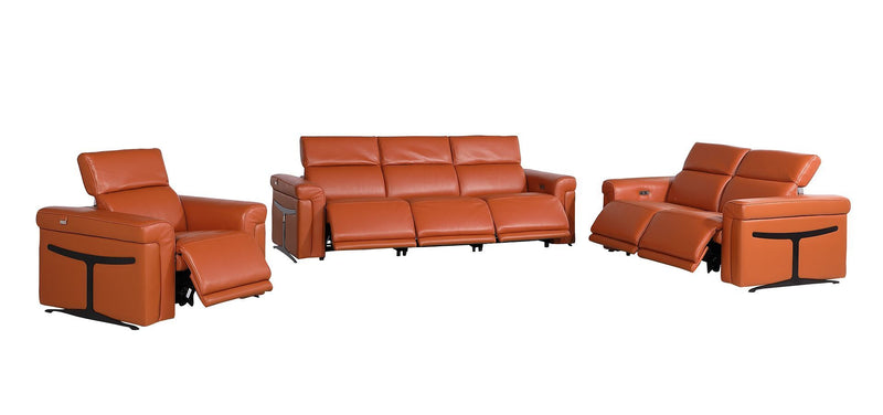 1126 - 6-Piece Modular Power Reclining Sofa, Loveseat & Chair Set In With 6 Power Recliners & Power Headrests