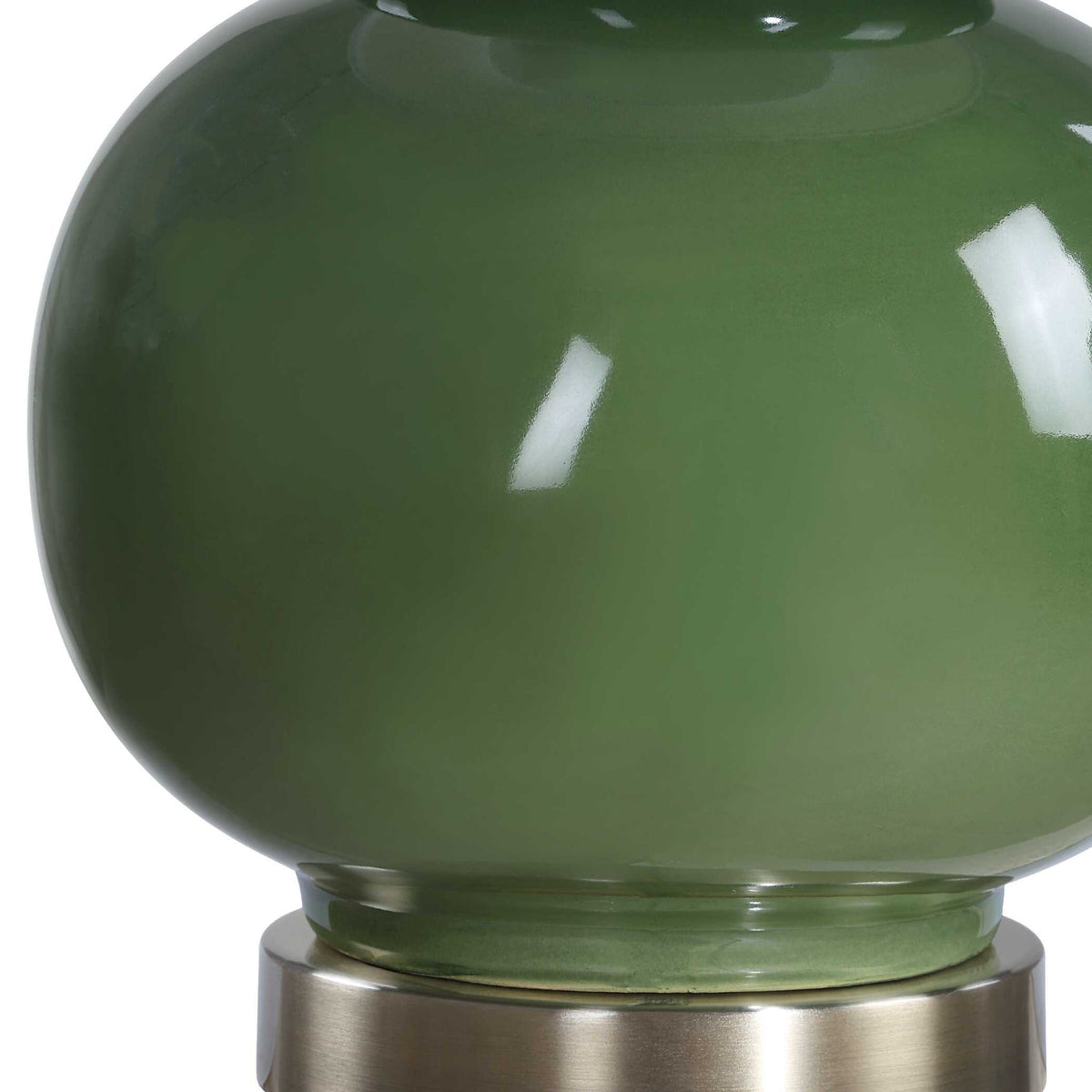 Ceramic Table Lamp - Dark Green