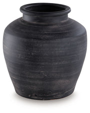 Signature Design by Ashley Meadie 12-inch vase with a sleek, modern shape, perfect for displaying flowers or decorative arrangements.