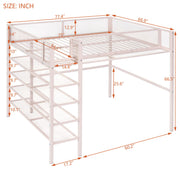 Loft Bed With 4 Tier Shelves And Storage - R&R Furniture Gallery (Fountain Valley, CA)