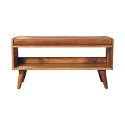 Solid Wood Bench With Upholstered Sea - R&R Furniture Gallery (Fountain Valley, CA)
